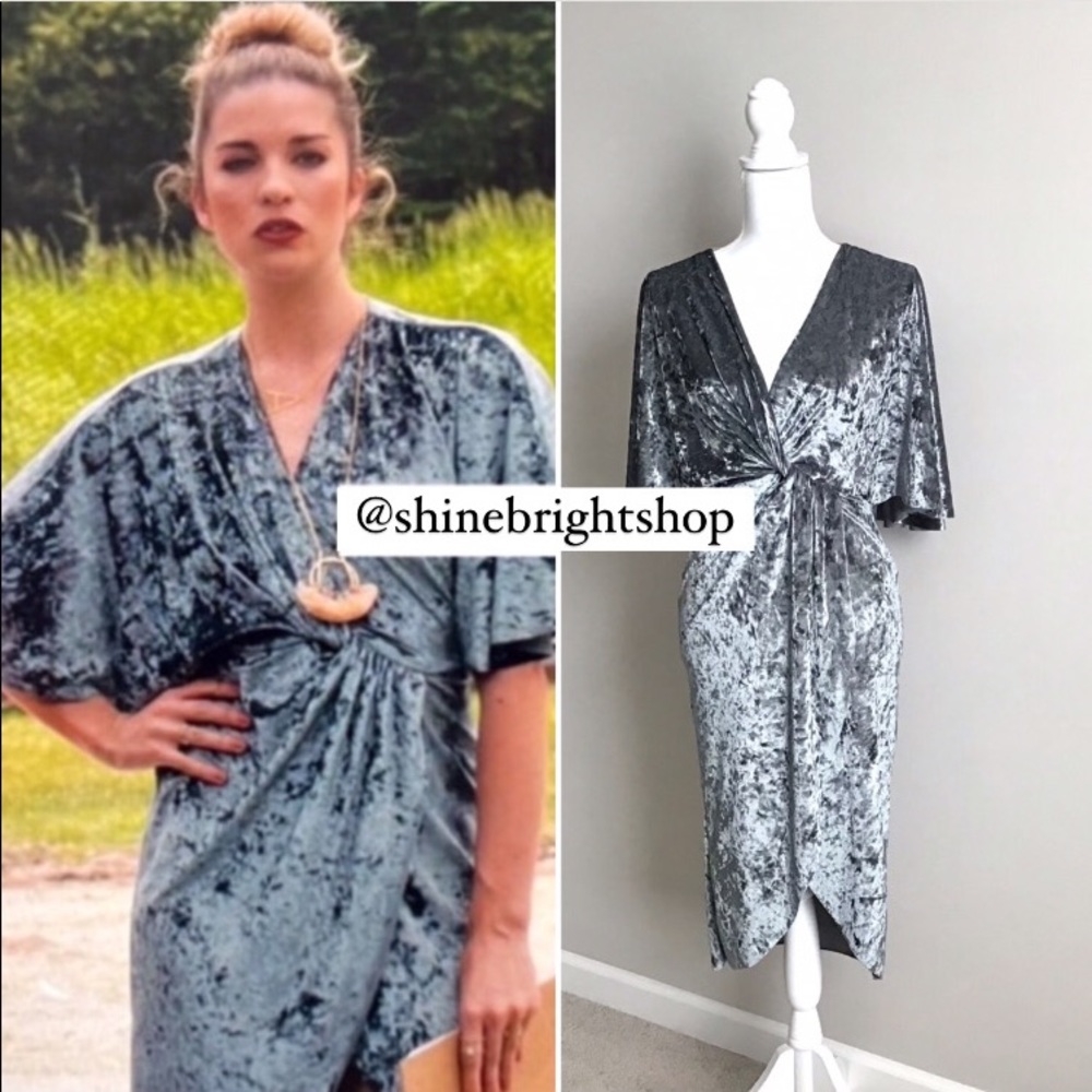 Zara Velvet Crossover Dress Aso Alexis Rose In Schitt… Gem